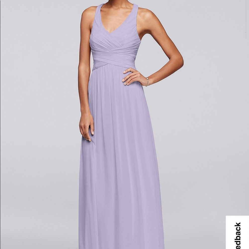 David’s Bridal Long Bridesmaid Dress